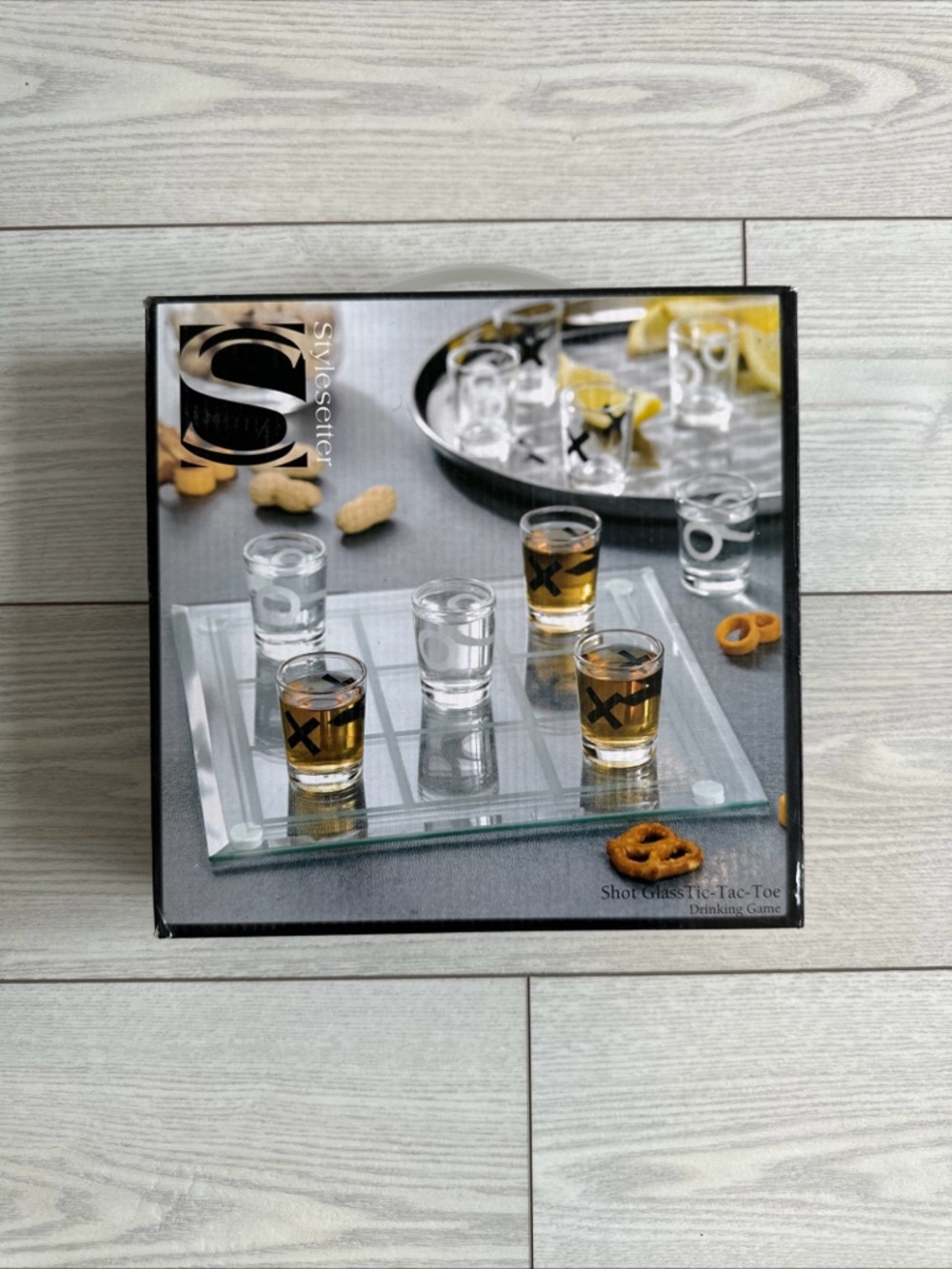 Clear Glass‎ Tic-Tac-Toe Shot Glass Game